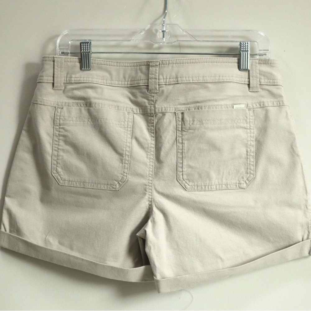 Eddie Bauer Tan Bermuda Shorts Relaxed Fit Cotton Size 6 - Picture 2 of 5